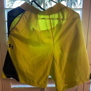 Under Armour Yellow Athletic Shorts